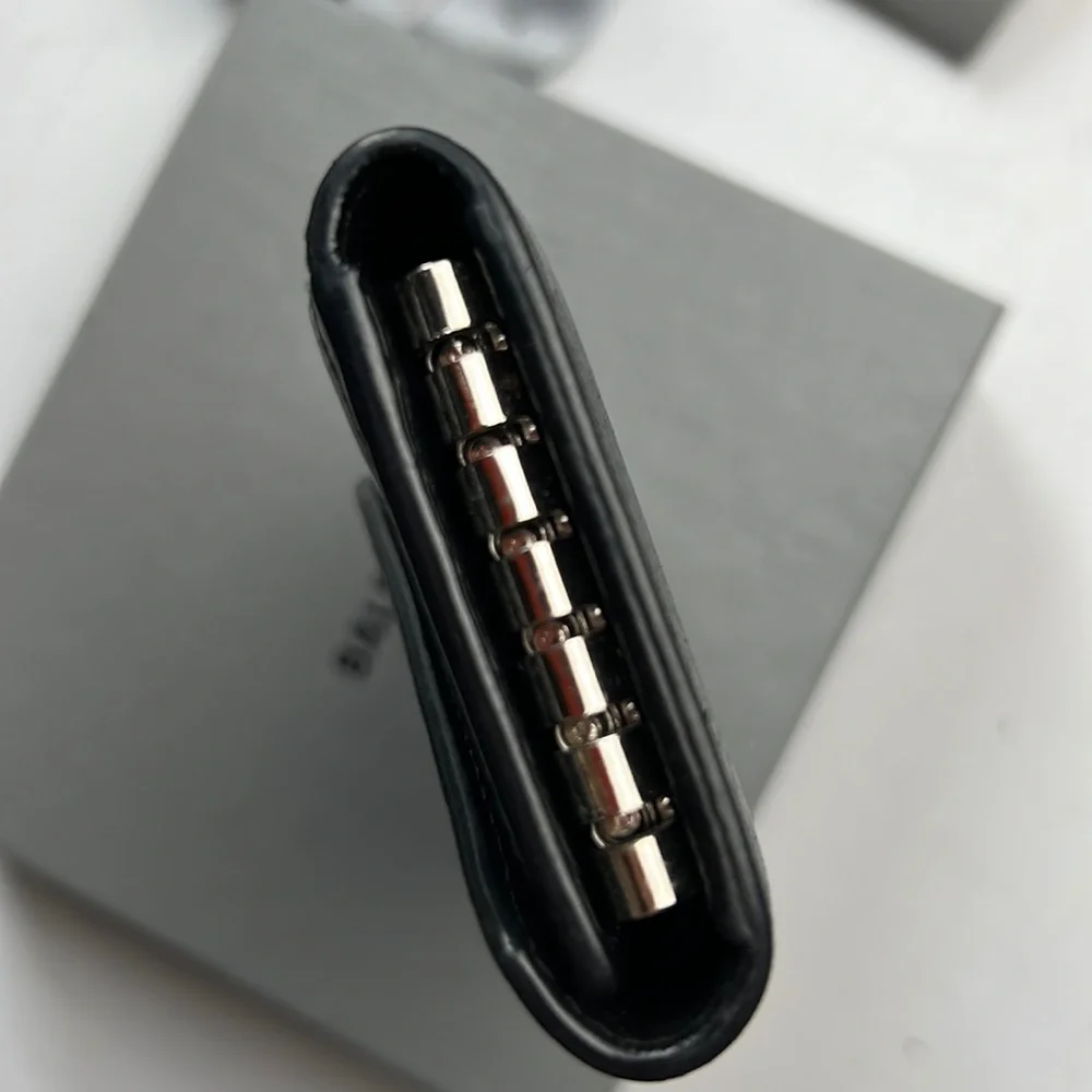 BALENCIAGA Papier Mini Leather Key Ring Case Auth.Black w.box, ribbon unisex